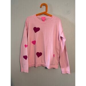 Lilly Pulitzer Girl's Heart Sweater L 8/10